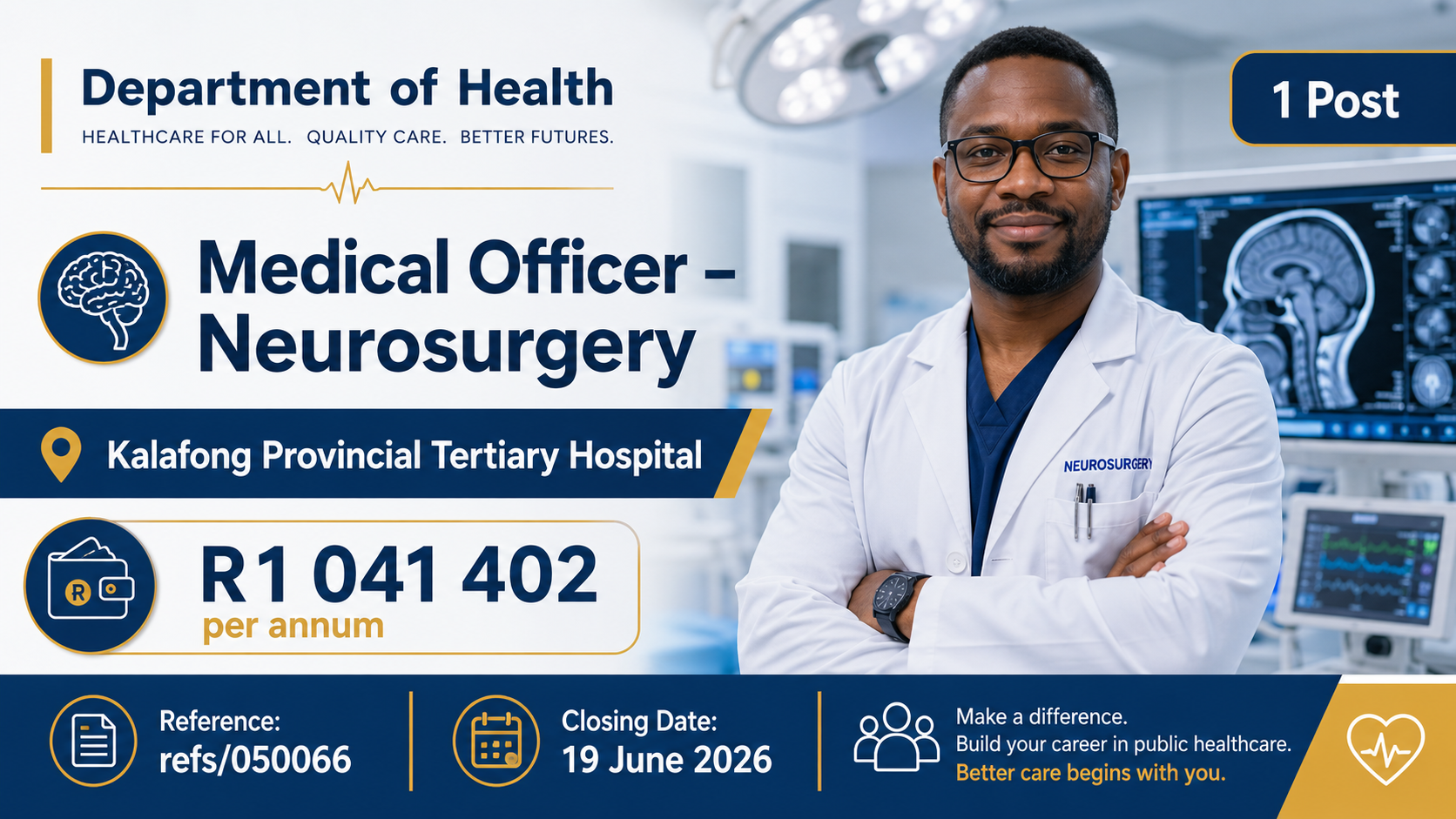 Medical Officer Neurosurgery at Kalafong Hospital