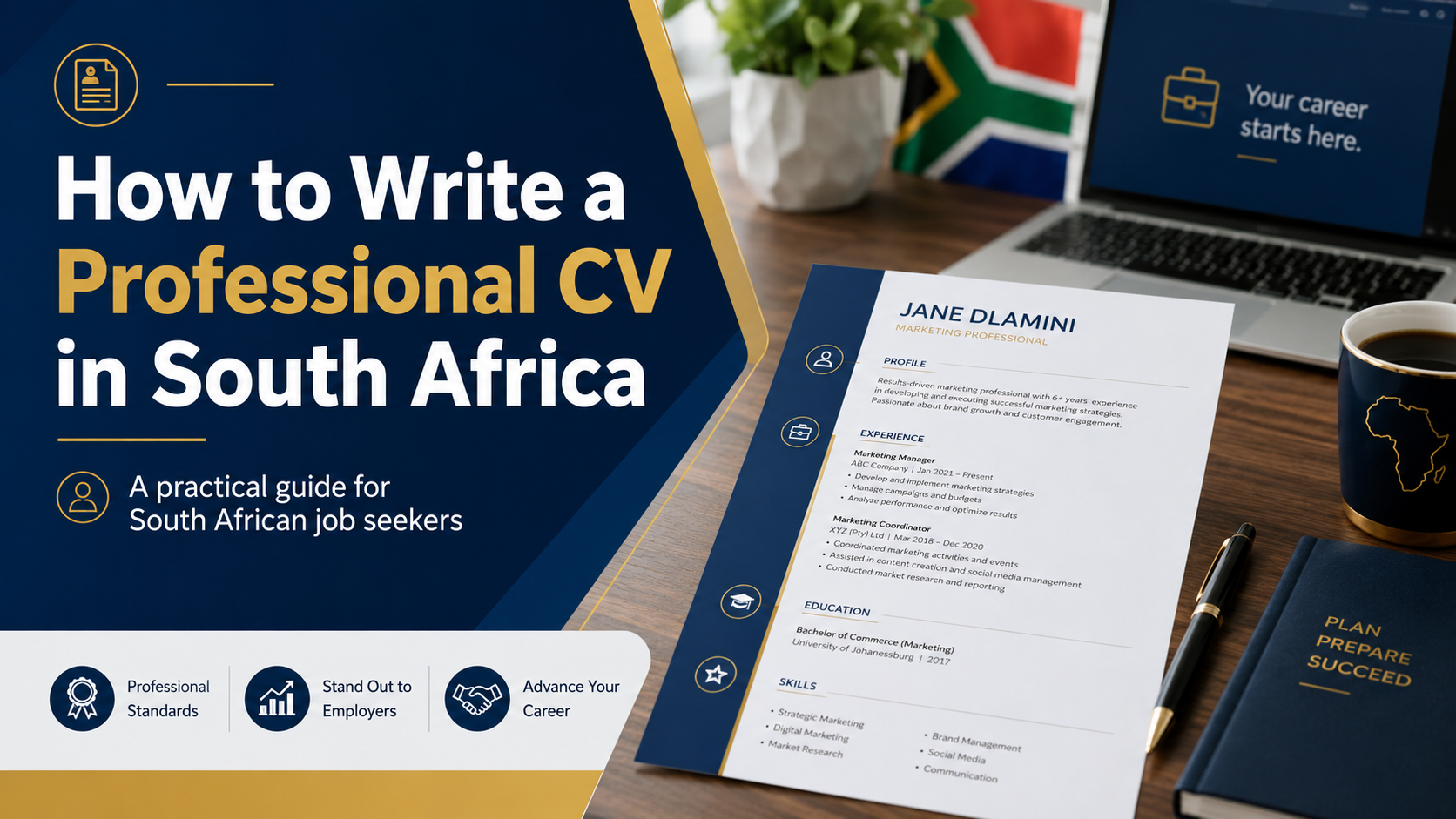 How to write a professional CV in South Africa